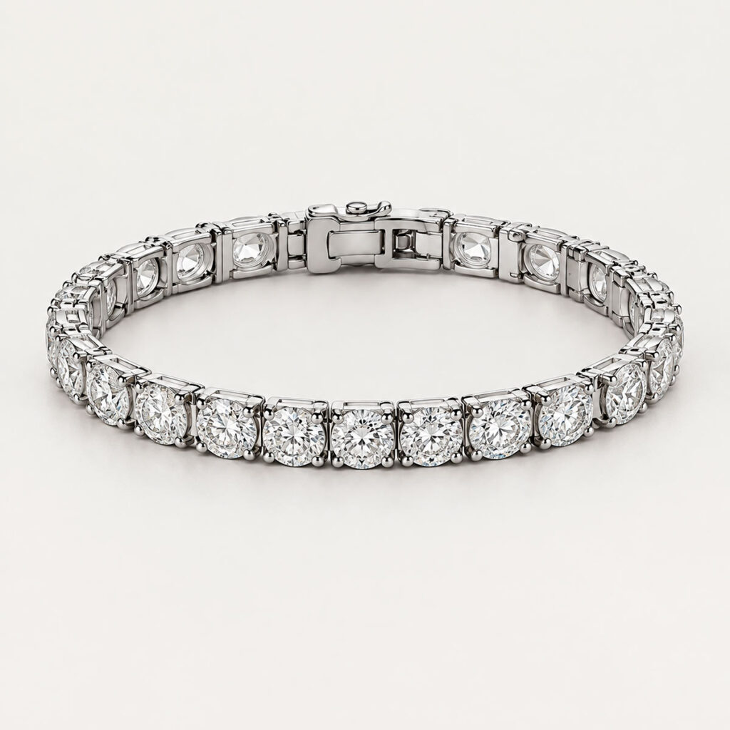 Round & Baguette Tennis Bracelet