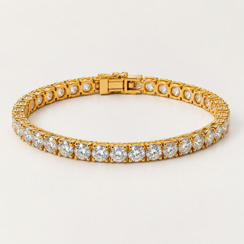 Yellow Gold Tennis Bracelet