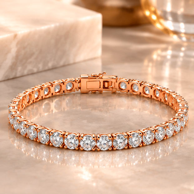Rose Gold Tennis Bracelet
