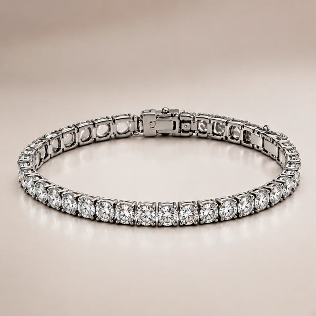 Large Stone Tennis Bracelet